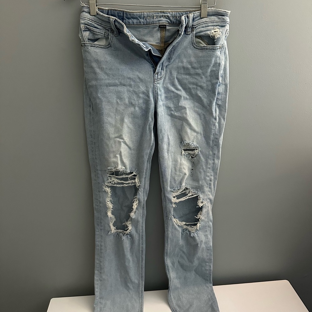 American Eagle Outfitters Light Blue Stretch Jeans